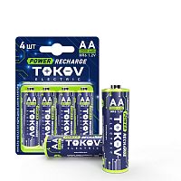 Аккумулятор AA/HR6 2500мА.ч (блист.4шт) | код TKE-NMA-HR6/B4 | TOKOV ELECTRIC