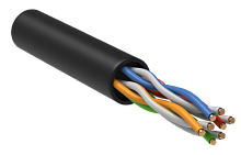 Витая пара U/UTP 5E 24AWG 4PR LDPE 1м черн. 100м РФ GENERICA | код BC3-C5E04-139-100-R-G | GENERICA by IEK