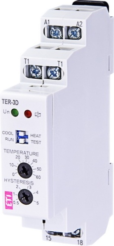 Термостат TER-3 D (0...+60) AC/DC 24-240 AC/DC (1x16A_AC1) | код 002471843 | ETI