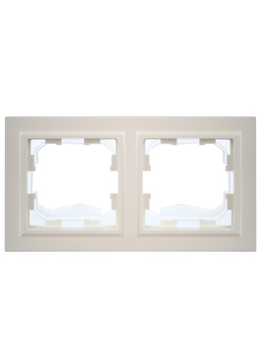 BRITE Рамка 2-местная IP44 РУ-2-БрЖ-44 жемчуг | код BR-M22-44-K36 | IEK фото 2