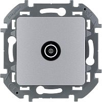 Механизм розетки оконечной TV Inspiria 10дБ 5-862мГц алюм. Leg | код 673872 | Inspiria(группа Legrand)