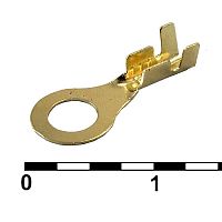 Наконечник кольцевой неизолированный RUICHI DJ431-4A, 0,5…0,8 мм?, латунь H65Y | код 80987 | Ruichi