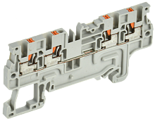 Колодка клеммная CP-MC 4 вывода 1,5мм2 серая IEK | код YCT22-00-4-K03-001 | IEK