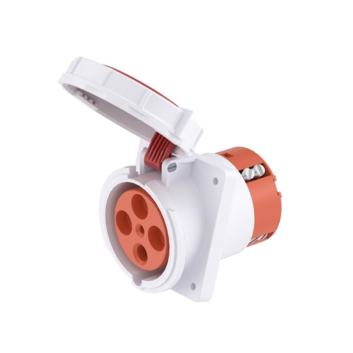 Розетка панельная с наклоном PAS IP67 125A 3P+E 400В | код DIS41512566 | DKC
