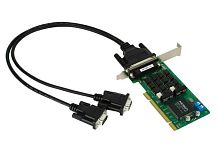Плата CP-132UL-I-DB9M 2 port RS-422/485,UPCI, surge protection 16KV,isolation,921.6Kbps | код 00-01152595 | MOXA