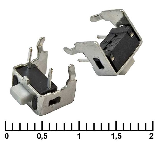 Тактовая кнопка RUICHI IT-1101VA, 5x7.3x4.3 мм, OFF-(ON), 50 мА, 12 В, 50 мОм | код 83356 | Ruichi