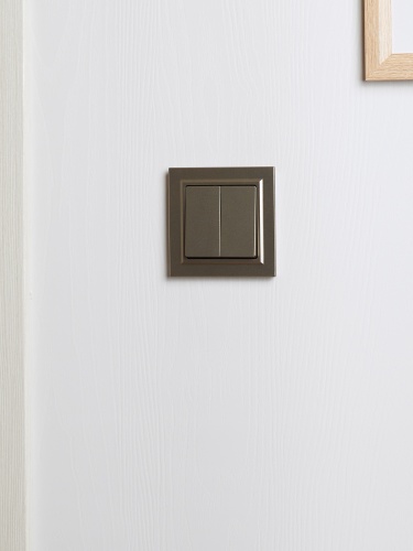 BRITE Рамка 1-местная РУ-1-БрШ шампань | код BR-M12-K37 | IEK фото 5