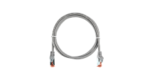 Коммутационный шнур NIKOMAX Essential Line S/FTP 4 пары, Кат.6a (Класс Ea), 500МГц, 2хRJ45/8P8C, T568B, заливной, с защитой защелки, многожильный, BC (чистая медь), 26AWG (7x0,150мм), LSZH нг(А)-HFLTx, светло-серый, 0,3м | код NMC-PC4SA55B-ES-003-C-