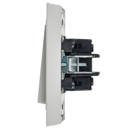 BRITE Выключатель 2-клавишный проходной 10А ВС10-2-6-БрБ белый | код BR-V22-0-10-K01 | IEK фото 4