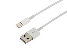 USB-Lightning кабель для iPhone/PVC/white/1m/REXANT/без индивидуальной упаковки | код 18-1121-10 | REXANT