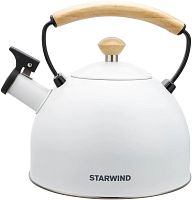 Чайник металлический Starwind Chef Country 2.5л. белый (SW-CH1712) | код 1973578 | STARWIND