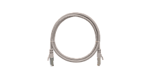Шнур коммутационный NIKOMAX F/UTP 4 пары, Кат.5е (Класс D), 100МГц, 2хRJ45/8P8C, T568B, заливной, с защитой защелки, многожильный, BC (чистая медь), 26AWG (7х0,165мм), PVC нг(А), серый, 2м | код NMC-PC4SD55B-020-GY | NIKOMAX