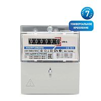 Счетчик CE 101 R5.1 145 М6 1ф 5-60А 230В 1 класс точн. 1 тариф мех. табло на рейку и в щит. Энергомера 101001003011067