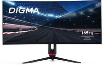 Монитор Digma 34 Overdrive 34A710Q черный VA LED 1ms 21:9 HDMI M/M матовая HAS Piv 450cd 178гр/178гр 3440x1440 165Hz G-Sync FreeSync DP 2K USB 7.1кг | код 1885567 | DIGMA