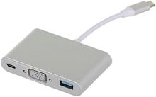 Разветвитель USB-C Palmexx 1порт. серебристый (PX/HUB-057) | код 1596694 | PALMEXX