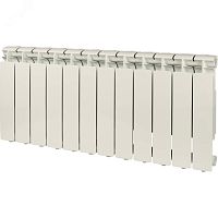 Радиатор алюминиевый секционный 350/80/12 боковое подключение | код SRA-0110-035012 | STOUT