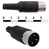 Разъём DIN RUICHI 7-0251 3p, 1А | код 70114 | Ruichi