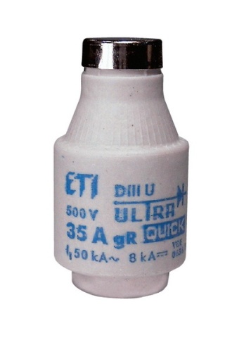 Предохранитель DIIIUQ50A/500V gR (50 kA) | код 004323002 | ETI