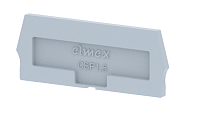 Концевая пластина для клемм, серая CSP1.5-GREY | код 3910830000 | Elmex