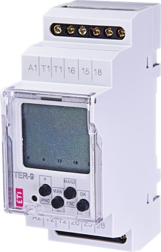 Многофункциональный цифровой термостат+цифровой таймер TER-9 24V AC/DC (2x16A_AC1) | код 002471803 | ETI