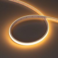 Лента герметичная MOONLIGHT-TOP-X320-11x7мм 24V Warm2300 (10 W/m, IP65, CSP, 5м, wire x2) (Силикон) | код 39446 | Arlight