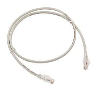 Патч-корд кат.6 UTP экранир. LSZH сер. 1.0м TERACOM PRO | код TRP-6UTP-LSH-1M-GY | EKF