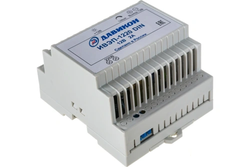 Блок питания на DIN-рейку 12В, 5А | код ИВЭП-1250 DIN | Давикон Блок питания на DIN-рейку 12В, 5А | код ИВЭП-1250 DIN | Давикон