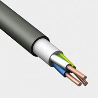 Кабель силовой ППГнг(А)-HF 3х2.5ок(N.PE)-1 однопроволочный черный | код 0853500000 | Алюр