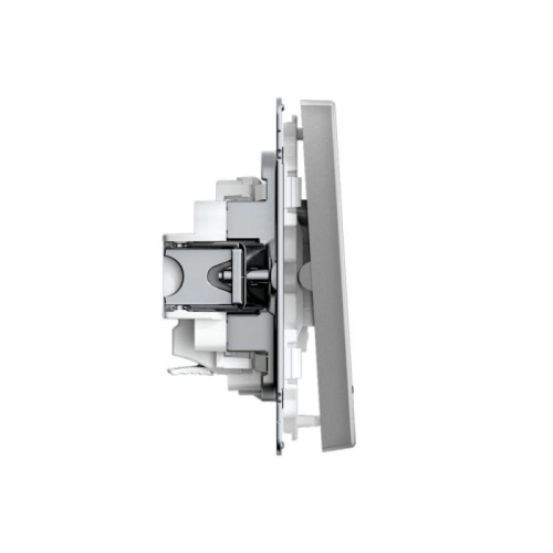 ARTGALLERY 2-клавишный ВЫКЛЮЧАТЕЛЬ с подсветкой, сх.5а, 10АХ, механизм, быстрозажимные клеммы, СТАЛЬ | код GAL000953S | Systeme Electric фото 7