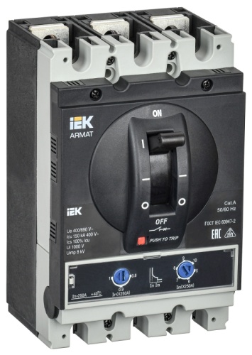 ARMAT Авт. выкл. лит. корпус 3P H 150кА 250А ТМ рег. IEK | код AR-MCCB-3H-150-0250A-ATUC | IEK