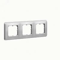 CARIVA Рамка 3 поста алюминий | код 695984 | Legrand