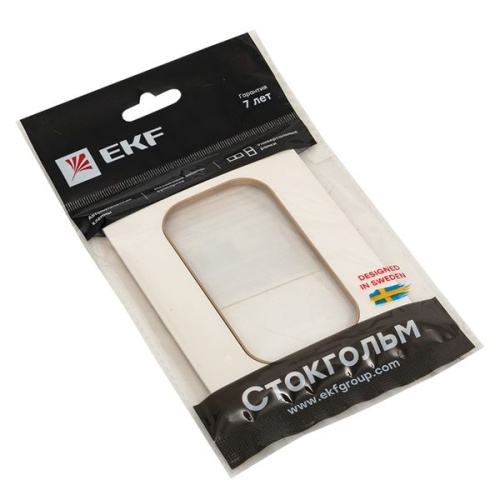 Стокгольм Рамка для розетки 2-местная белая с линией цвета шампань PROxima | код EYM-G-305-20 | EKF фото 3 Стокгольм Рамка для розетки 2-местная белая с линией цвета шампань PROxima | код EYM-G-305-20 | EKF фото 3