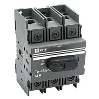 Рубильник 63A 3P c рукояткой управления для прямой установки TwinBlock | код tb-63-3p-f | EKF