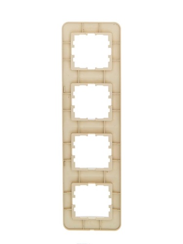 Рамка 4-м ASTI вертикал. крем. LEZARD 7081-0300-154 фото 2