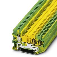 Клемма защитного провода STU 2,5-TWIN-PE | код 3033032 | PHOENIX CONTACT