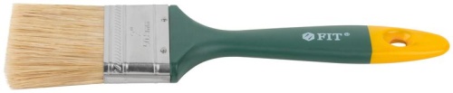 Кисть флейцевая "Контур" натур. светлая щетина пластиковая ручка 2дюйм (50мм) FIT 01165 фото 4