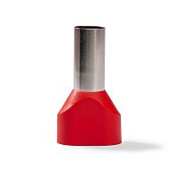 Наконечник штыревой втулочный изолированный НШВИ(2) 10-14 ЕВРО красн. КВТ 103250