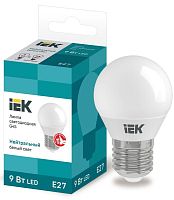 Лампа светодиодная ECO G45 шар 9Вт 230В 4000К E27 | код. LLE-G45-9-230-40-E27 | IEK