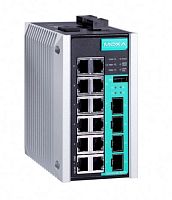 Коммутатор EDS-G516E-4GSFP-T Gigabit Ethernet switch with 12 10/100/1000 BaseTX ports and 4 SFP ports, -40 to +75 C | код 00-06084862 | MOXA