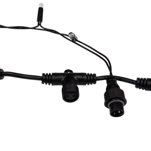 Гирлянда светодиодный Дождь 2х3 м, постоянное свечение, черный провод, 230 В, диоды тёплый белый | код 235-146 | Neon-Night фото 6