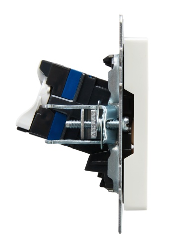 BRITE Роз. комп. 2-ая RJ45 кат.6 РК11-2-БрБ бел. IEK | код BR-K20-2-K01 | IEK фото 6