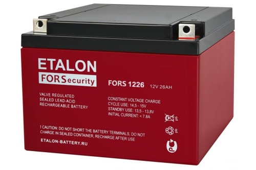 Аккумулятор 12В 26Ач (FORS 1226) | код. 200-12/26S | Etalon battery