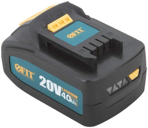 Батарея аккумуляторная 20 В, Li-Ion, 4,0 Ач, 0,7 кг, индикатор заряда, коробка | код 79936 | FIT фото 4 Батарея аккумуляторная 20 В, Li-Ion, 4,0 Ач, 0,7 кг, индикатор заряда, коробка | код 79936 | FIT фото 4