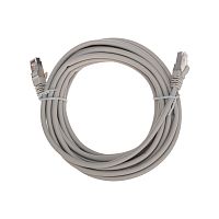 Патч-корд F/UTP, CAT 5e, RJ45-RJ45, 26AWG, LSZH, серый, 5м REXANT | код 02-0110-5 | REXANT