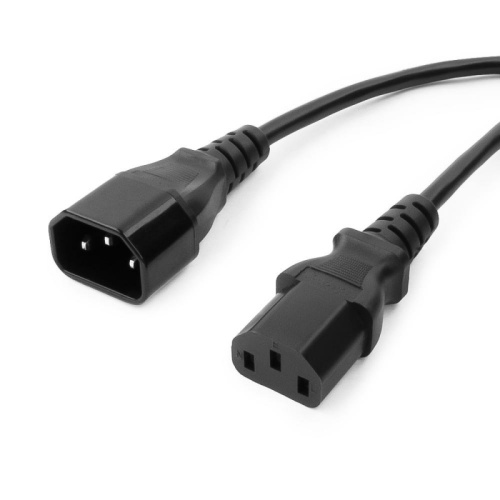 Кабель питания сист.блок-монитор Cablexpert PC-189-10, 3.0м, C13-C14, 6А, черный, с заземлением | код PC-189-10 | Cablexpert