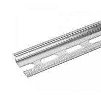 DIN-рейка L-115 мм перфорированная оцинкованная (0,8 мм) (10 шт/уп) Промрукав | код PR08.6003 | ПРОМРУКАВ