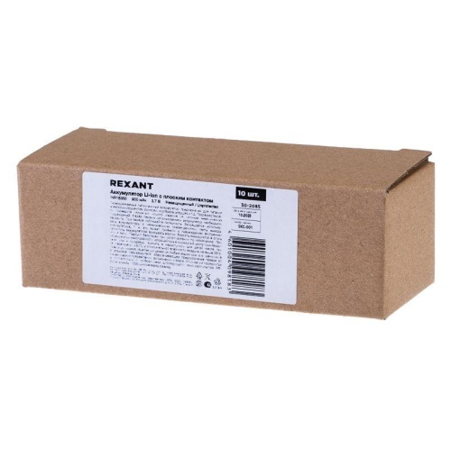 Аккумулятор Li-ion 18350 unprotected 900 mAH 3.7 В | код 30-2085 | REXANT фото 3 Аккумулятор Li-ion 18350 unprotected 900 mAH 3.7 В | код 30-2085 | REXANT фото 3