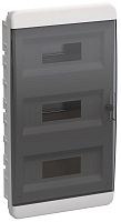 Корпус пластиковый ЩРВ-П-36 IP41 черн. прозр. дверь TEKFOR | код TF5-KP12-V-36-41-K01-K03 | IEK