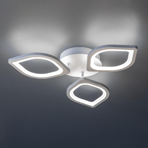 Люстра светодиодная TERAMO 52Вт 480х480х75мм 17кв.м потолочная ДУ 3 режима диммир. бел. Ritter 52359 8 фото 3