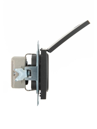 RAIN Розетка 1СП ТВ оконечная Черный графит | код 703-4188-123 | LEZARD фото 2 RAIN Розетка 1СП ТВ оконечная Черный графит | код 703-4188-123 | LEZARD фото 2